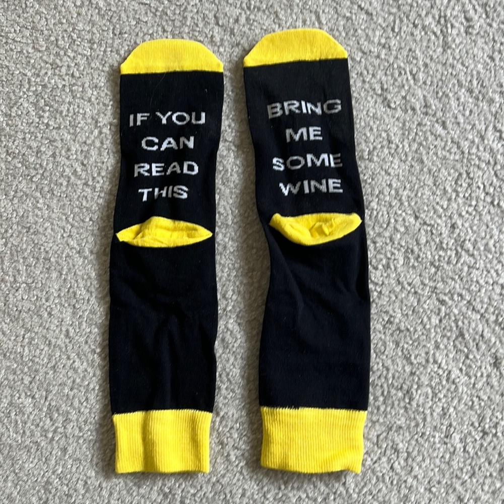 New Womens Socks - Bring me some wine!